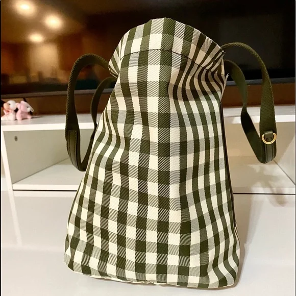 🆕🍀Tory Burch piper gingham small square tote bag/shoulder bag - Picture 3 of 10
